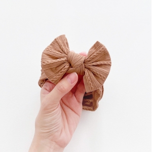 Baby Headband Comfy Wide Bow (BHB9012)